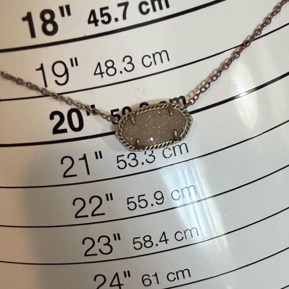 Kendra Scott Gold Druzy Horizontal Pendant Necklace - Picture 5 of 5